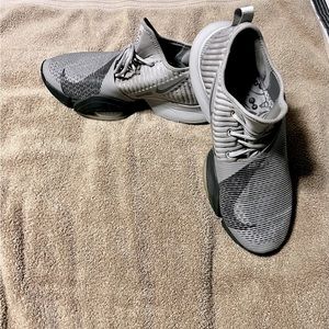 Nike SuperRep gym shoes, barely worn, practically new!  Nike Wolf Grey, sz 13!!